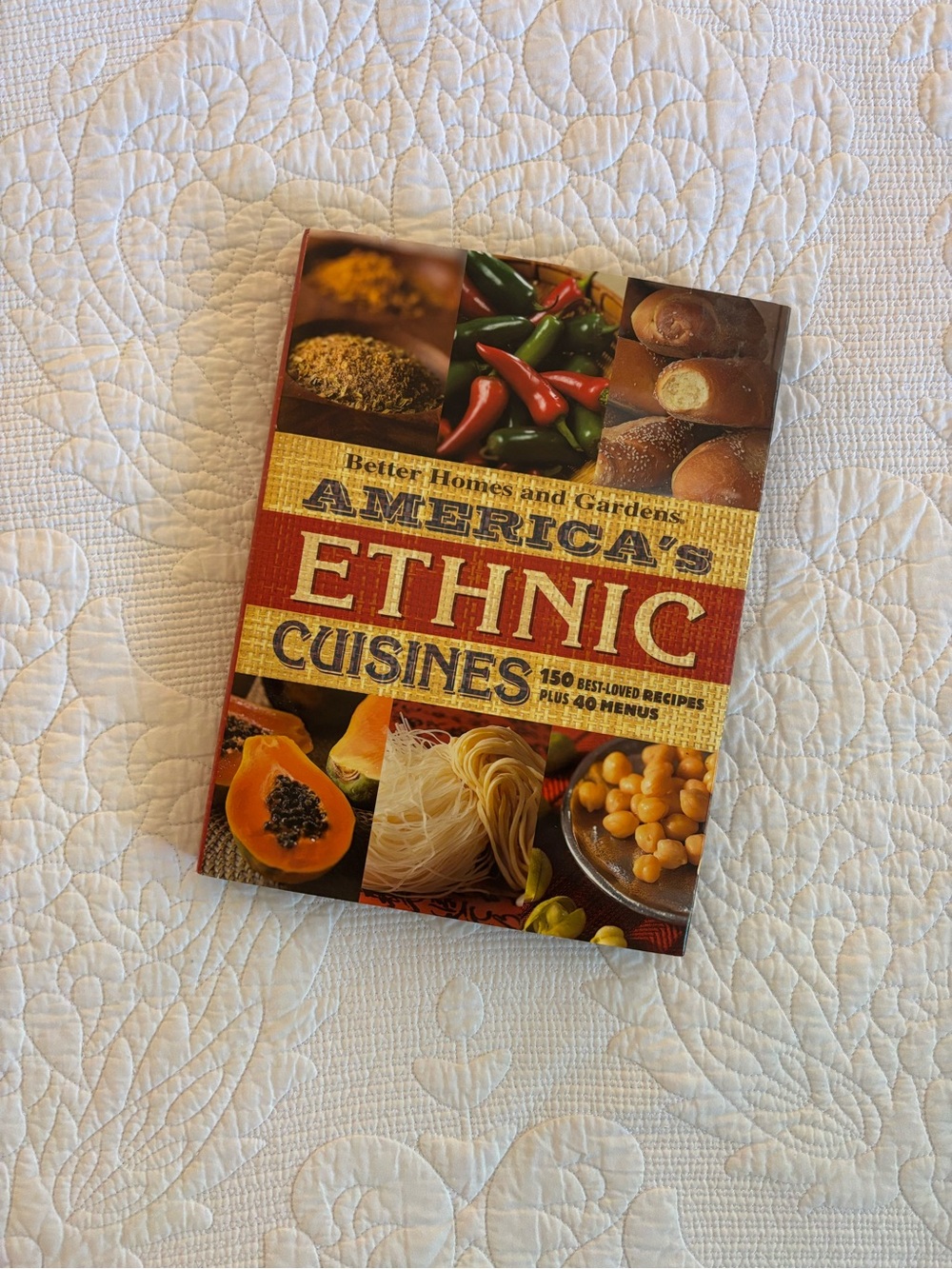 Better Homes And Gardens America's Ethnic Cuisines Cookbook - Red and Yellow